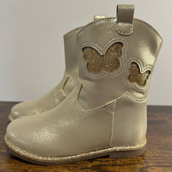 Miss Dynasty Toddler Girls Lil Jossie Rose Gold Cowboy Boots NWT Various… - Picture 1 of 7